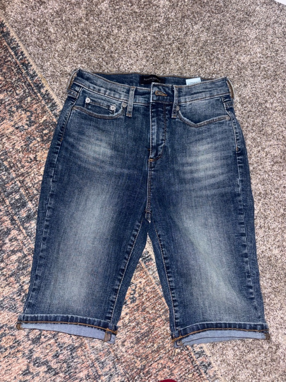 Banana Republic Dark Blue Denim Jean Shorts
